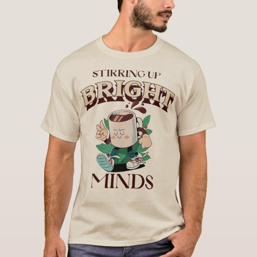 明るい心を育てる料理の先生 Tシャツ (正面)