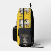 明るい恵み | コッカティエルウォーターカラーアート プリントバックパック (右)