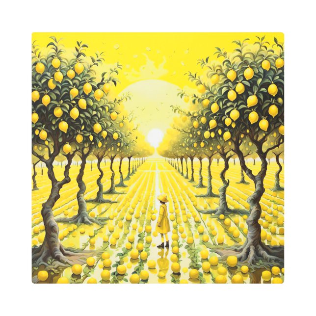 明るい恵み メタルプリント (正面)