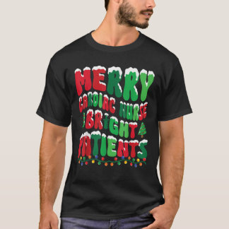 明るい患者のCVICU看護 メリー循環器ナース Tシャツ