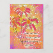 明るい感動的引用文はがき ポストカード (正面)