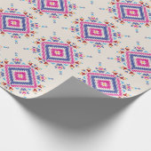 明るい手で描かれた部族デザイン要素。 ラッピングペーパー (角)