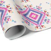 明るい手で描かれた部族デザイン要素。 ラッピングペーパー (ロールコーナー)