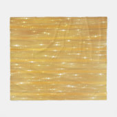 明るい抽象芸術とグリッター フリースブランケット (正面(横))