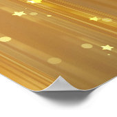 明るい抽象芸術とグリッター ポスター (角)