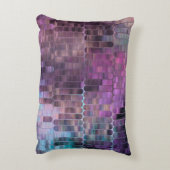 明るい抽象芸術の数々のモザイク色と光沢 アクセントクッション (裏面(縦))