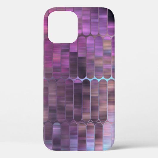 明るい抽象芸術の数々のモザイク色と光沢 Case-Mate iPhoneケース (裏面)