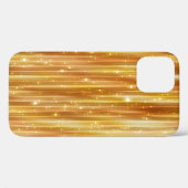明るい抽象芸術の黄金色の背景(グリッター) Case-Mate iPhoneケース (裏面 (横))