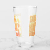 明るい抽象芸術れんが及び石模様 タンブラーグラス (右)