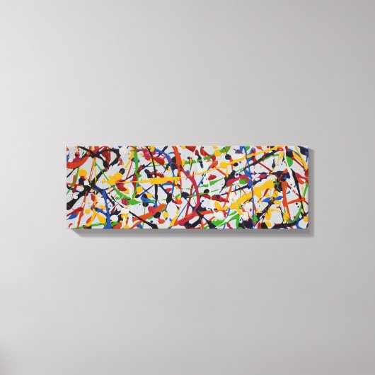 明るい抽象芸術アート、カラーデライト201288 キャンバスプリント (正面)