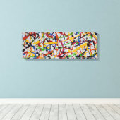 明るい抽象芸術アート、カラーデライト201288 キャンバスプリント (インサイチュ (ウッドフロア))