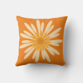 明るい抽象芸術パーソナライズされた花 クッション (裏面)