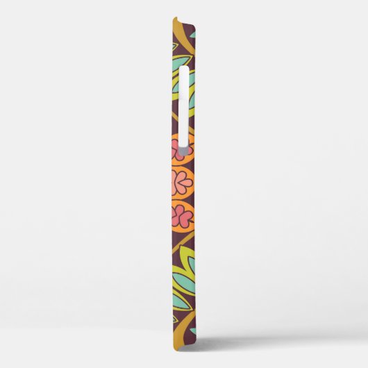 明るい抽象芸術フローラオーナメントデザイン。 Case-Mate iPhoneケース (裏面 / 左)