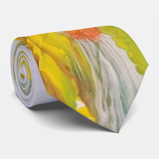 明るい抽象芸術フローラ ネクタイ (ロール)