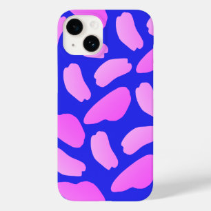 明るい抽象芸術ブルーピンクパターン Case-Mate iPhone 14ケース