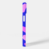 明るい抽象芸術ブルーピンクパターン Case-Mate iPhoneケース (裏面 / 右)