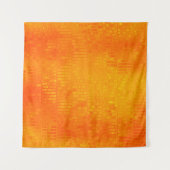 明るい抽象芸術モザイクオレンジの背景（光沢付き） タペストリー (正面(横))