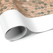 明るい抽象芸術モザイクヴィンテージの背景(glo) ラッピングペーパー (ロールコーナー)