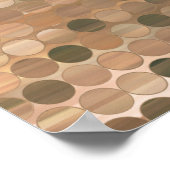 明るい抽象芸術モザイクヴィンテージ背景とグロー ポスター (角)