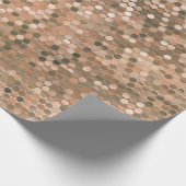 明るい抽象芸術モザイクヴィンテージ背景とグロー ラッピングペーパー (角)