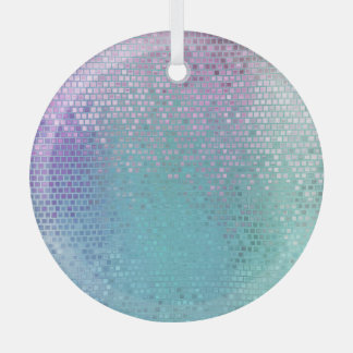 明るい抽象芸術モザイク数々のカラーの光沢 ガラスオーナメント