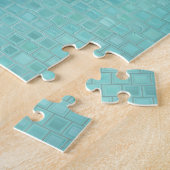 明るい抽象芸術モザイク数々のカラーの光沢 ジグソーパズル (側面)