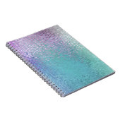 明るい抽象芸術モザイク数々のカラーの光沢 ノートブック (右側)