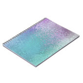 明るい抽象芸術モザイク数々のカラーの光沢 ノートブック (左側)