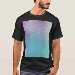 明るい抽象芸術モザイク数々のカラーの光沢 Tシャツ