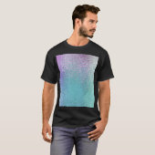 明るい抽象芸術モザイク数々のカラーの光沢 Tシャツ (正面フル)