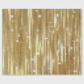 明るい抽象芸術モザイク黄金色の背景（光沢あり） ラッピングペーパー (フラット)