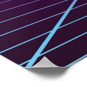 明るい抽象芸術レトロな背景80年代スタイル ポスター (角)