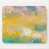 明るい抽象芸術色彩の鮮やか油。ブラシストロークアクリル マウスパッド (正面)