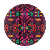 明るい抽象芸術色 カッティングボード (正面)