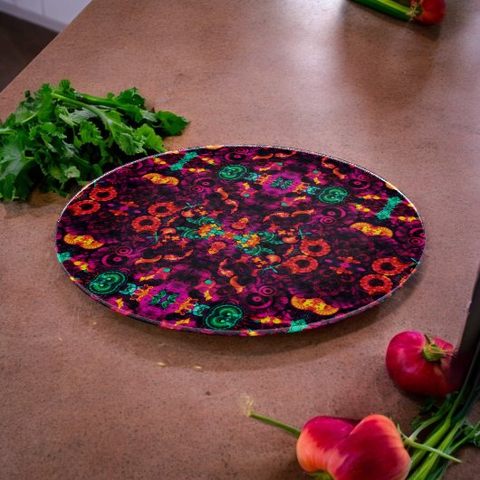 明るい抽象芸術色 カッティングボード