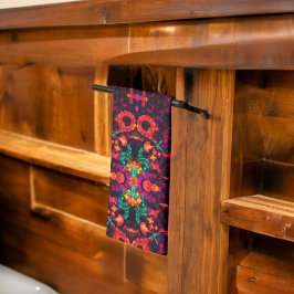 明るい抽象芸術色 キッチンタオル