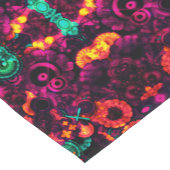 明るい抽象芸術色 ショートテーブルランナー (コーナー)