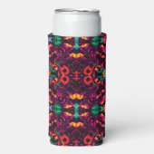 明るい抽象芸術色 スリム缶クーラー (Seltzer正面)