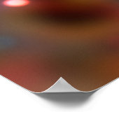 明るい抽象芸術色 ポスター (角)