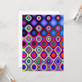 明るい抽象芸術 カード (正面/裏面インサイチュ)