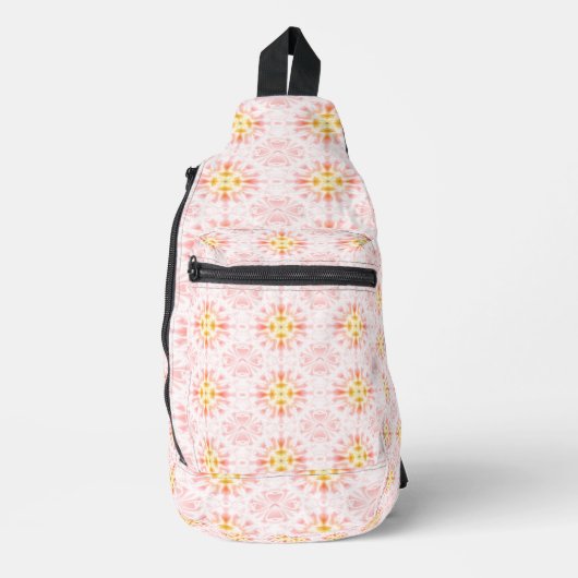 明るい抽象芸術 スリングバッグ (正面)
