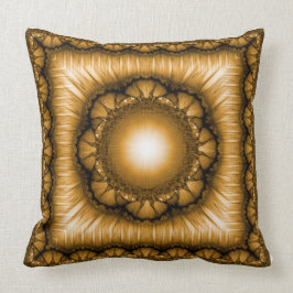 明るい放射ジオメトリオーナメント クッション