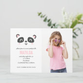 明るい数々のカラフル色のパンダの写真の誕生日 (スタンド正面)