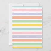 明るい数々のカラフル色のパンダの写真の誕生日 (裏面)