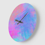 明るい数々の色のスプラッシュ ラージ壁時計 (傾斜)