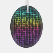 明るい数々の色のヴィンテージ抽象芸術 ガラスオーナメント (正面右)