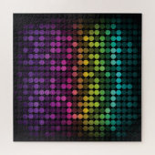 明るい数々の色のヴィンテージ抽象芸術 ジグソーパズル (横)