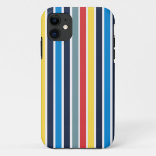 明るい数々の色の垂直ストライプ色。 iPhone 11 ケース