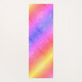 明るい数々の色の虹の霜2側違う面 ヨガマット (裏面)