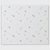 明るい数々の色の雪片ラッピング紙 ラッピングペーパー (フラット)